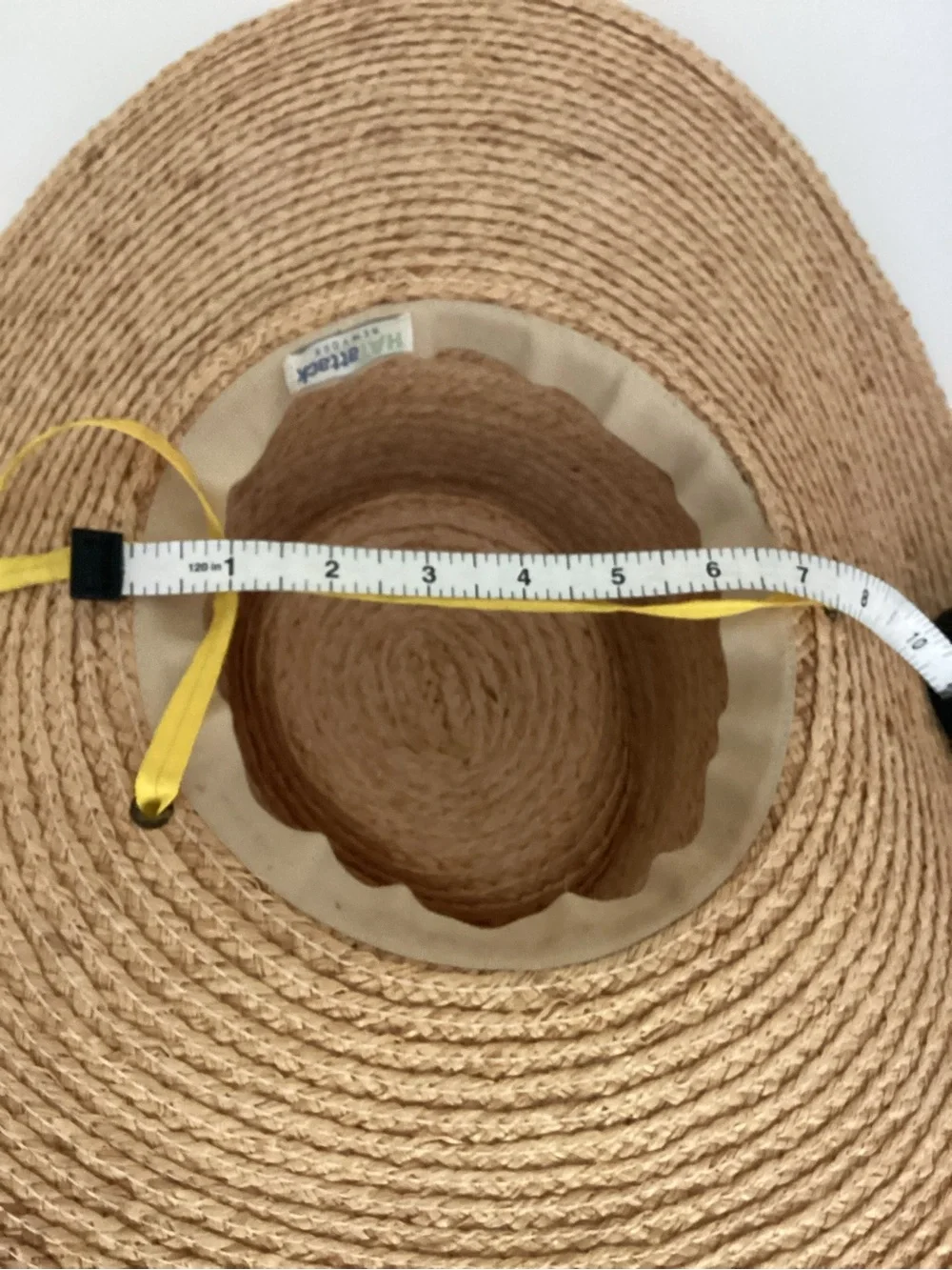 Hat Attack Natural Straw Extra Wide Brim Hat Oversized Beach Sun Resort